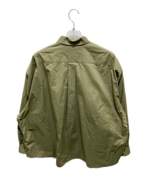 Stripes For Creative（ストライプ フォー クリエイティブ）Stripes For Creative (ストライプ フォー クリエイティブ) ストライプ柄ボタン長袖シャツ オリーブ サイズ:XXXXLの古着・服飾アイテム