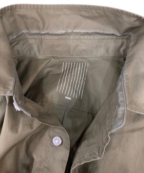 Stripes For Creative（ストライプ フォー クリエイティブ）Stripes For Creative (ストライプ フォー クリエイティブ) ストライプ柄ボタン長袖シャツ オリーブ サイズ:XXXXLの古着・服飾アイテム