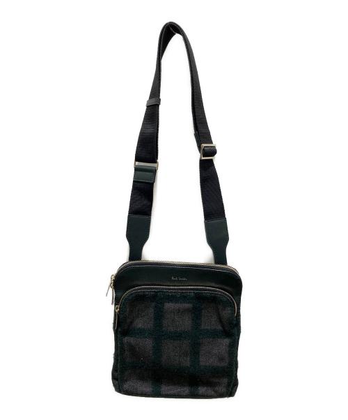 PAUL SMITH（ポールスミス）PAUL SMITH (ポールスミス) チェックショルダーバッグ グリーンの古着・服飾アイテム