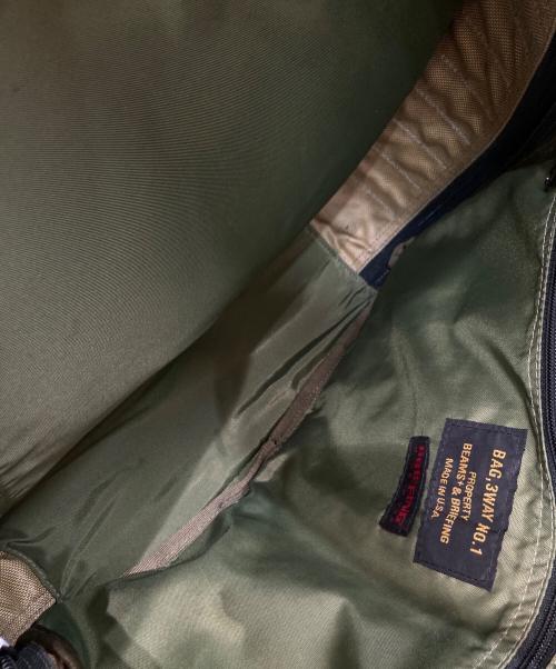 BREITLING（ブライトリング）BREITLING (ブライトリング) BEAMS PLUS (ビームスプラス) 別注 3WAY BAG KHAKI カーキの古着・服飾アイテム