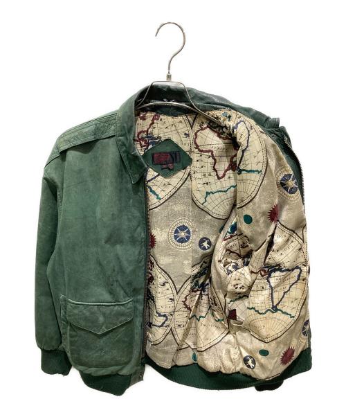 GENERAL CLOTHING COMPANY（ジェネラル クロージング カンパニー）GENERAL CLOTHING COMPANY (ジェネラル クロージング カンパニー) A-2タイプフライトジャケット グリーン サイズ:Mの古着・服飾アイテム