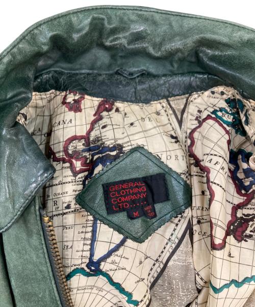 GENERAL CLOTHING COMPANY（ジェネラル クロージング カンパニー）GENERAL CLOTHING COMPANY (ジェネラル クロージング カンパニー) A-2タイプフライトジャケット グリーン サイズ:Mの古着・服飾アイテム