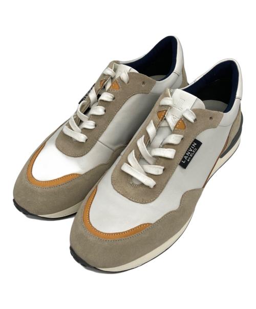 LANVIN en Bleu（ランバンオンブルー）LANVIN en Bleu (ランバンオンブルー) ローカットスニーカー ベージュ サイズ:27の古着・服飾アイテム