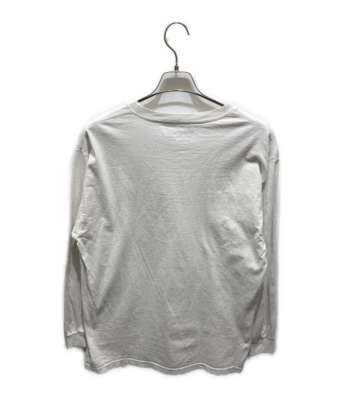 WACKO MARIA（ワコマリア）WACKO MARIA (ワコマリア) ロゴ刺繍ロングスリーブカットソー ホワイト サイズ:Ｌの古着・服飾アイテム