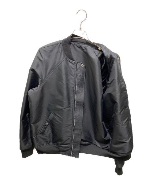 RICK OWENS（リックオウエンス）RICK OWENS (リックオウエンス) RAGLANBOMBER JACKET ブラック サイズ:52の古着・服飾アイテム
