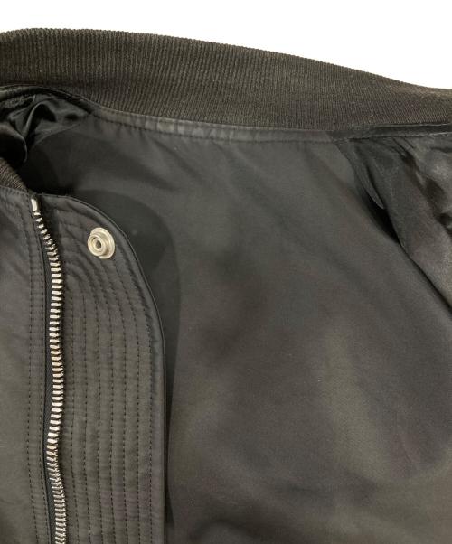 RICK OWENS（リックオウエンス）RICK OWENS (リックオウエンス) RAGLANBOMBER JACKET ブラック サイズ:52の古着・服飾アイテム