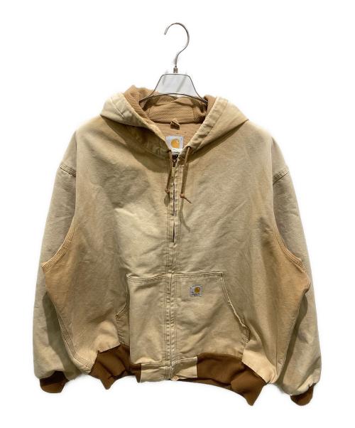CarHartt（カーハート）CarHartt (カーハート) フーデッドアクティブジャケット ベージュ サイズ:2XLの古着・服飾アイテム