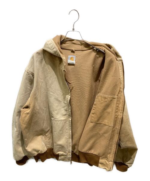 CarHartt（カーハート）CarHartt (カーハート) フーデッドアクティブジャケット ベージュ サイズ:2XLの古着・服飾アイテム