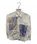 COMME des GARCONS SHIRT（コムデギャルソンシャツ）の古着「パッチワークロングスリーブシャツ」｜ホワイト