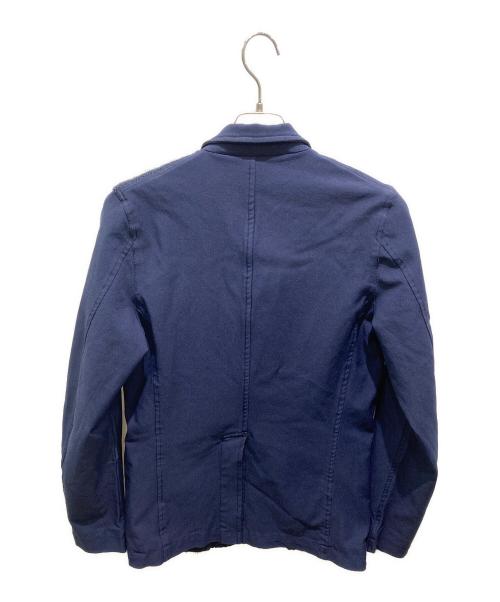 COMME des GARCONS SHIRT（コムデギャルソンシャツ）COMME des GARCONS SHIRT (コムデギャルソンシャツ) ヘリンボーン切替ポリエステル縮絨テーラードジャケット ネイビー サイズ:Sの古着・服飾アイテム