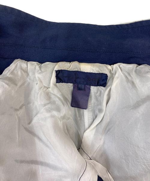 COMME des GARCONS SHIRT（コムデギャルソンシャツ）COMME des GARCONS SHIRT (コムデギャルソンシャツ) ヘリンボーン切替ポリエステル縮絨テーラードジャケット ネイビー サイズ:Sの古着・服飾アイテム