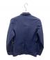 COMME des GARCONS SHIRT (コムデギャルソンシャツ) ヘリンボーン切替ポリエステル縮絨テーラードジャケット ネイビー サイズ:S：14000円