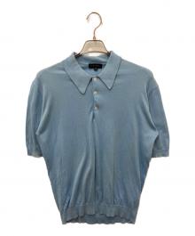 JOHN SMEDLEY（ジョンスメドレー）の古着「シーアイランドコットンポロシャツ」｜ブルー