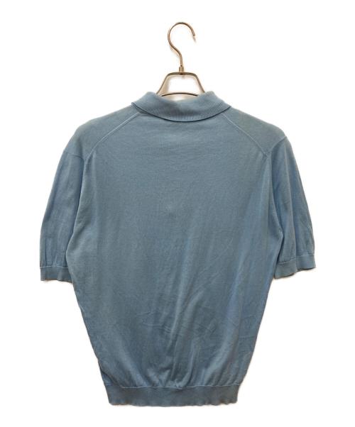 JOHN SMEDLEY（ジョンスメドレー）JOHN SMEDLEY (ジョンスメドレー) シーアイランドコットンポロシャツ ブルー サイズ:Sの古着・服飾アイテム