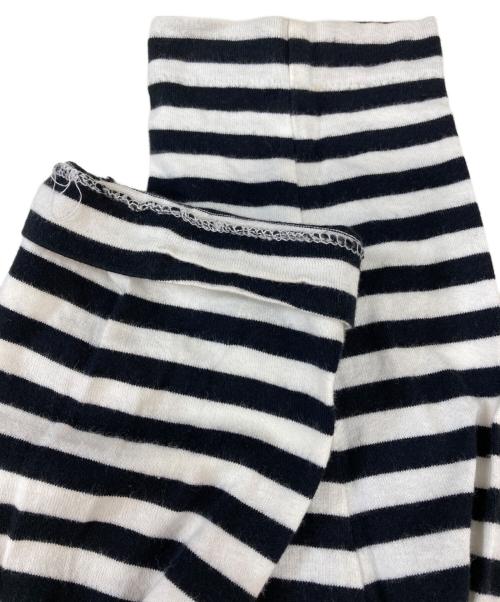 PLAY COMME des GARCONS（プレイコムデギャルソン）PLAY COMME des GARCONS (プレイコムデギャルソン) ハートワッペンボーダーカットソー ホワイト サイズ:Ｍの古着・服飾アイテム