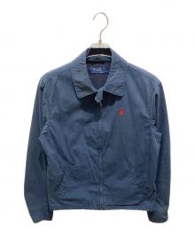 POLO RALPH LAUREN（ポロ・ラルフローレン）の古着「ポニー刺繍ハリントンジャケット」｜ネイビー