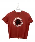 RED HOT CHILI PEPPERSレッドホットチリペッパーズ）の古着「バンドTシャツ」｜レッド