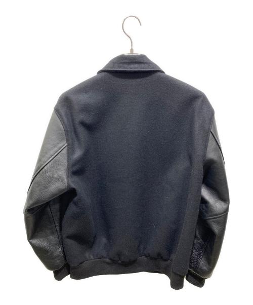 skookum（スクーカム）skookum (スクーカム) 417 by EDIFICE (417 バイ エディフィス) 別注 STADIUM JACKET ブラック サイズ:Ｌの古着・服飾アイテム