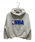 FOG ESSENTIALS×NBAフィアオブゴッド エッセンシャル×エヌビーエー）の古着「プルオーバーフーディー」｜グレー