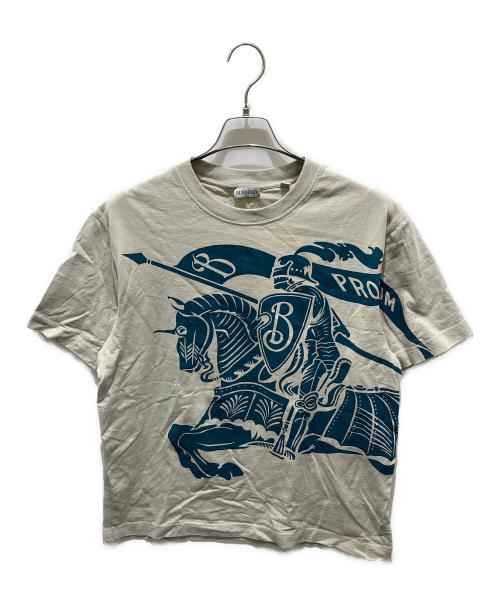 BURBERRY（バーバリー）BURBERRY (バーバリー) EKD コットンTシャツ ライトグレー サイズ:Ｌの古着・服飾アイテム