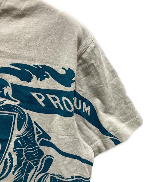 BURBERRY（バーバリー）BURBERRY (バーバリー) EKD コットンTシャツ ライトグレー サイズ:Ｌの古着・服飾アイテム