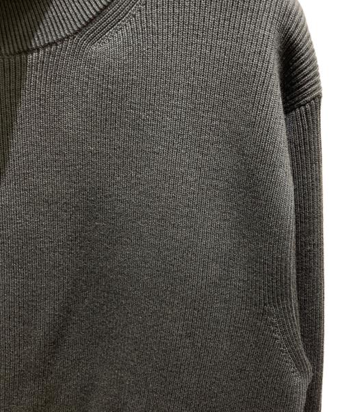 BATONER（バトナ―）BATONER (バトナ―) SUPER HIGH TWIST WOOL DRIVERS KNIT　スーパー ハイツイスト ウール ドライバーズニット グレー サイズ:3の古着・服飾アイテム