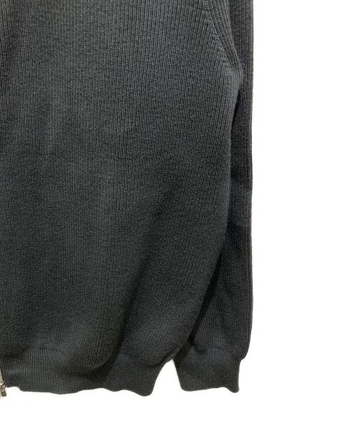 BATONER（バトナ―）BATONER (バトナ―) SUPER HIGH TWIST WOOL DRIVERS KNIT　スーパー ハイツイスト ウール ドライバーズニット グレー サイズ:3の古着・服飾アイテム