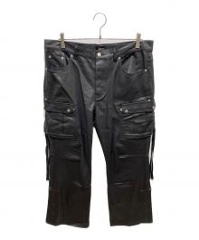 BREATH（ブレス）の古着「COATING BOOTCUT CARGO PANTS」｜ブラック