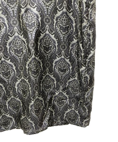 MARKA（マーカ）MARKA (マーカ) HABUTAE SILK SILK OPEN COLLAR SHIRT ブラック DAMASK サイズ:3の古着・服飾アイテム