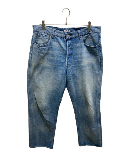 AURALEE（オーラリー）AURALEE (オーラリー) SELVEDGE FADED LIGHT DENIM WIDE PANTS インディゴ サイズ:5の古着・服飾アイテム