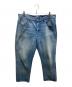 AURALEE（オーラリー）の古着「SELVEDGE FADED LIGHT DENIM WIDE PANTS」｜インディゴ
