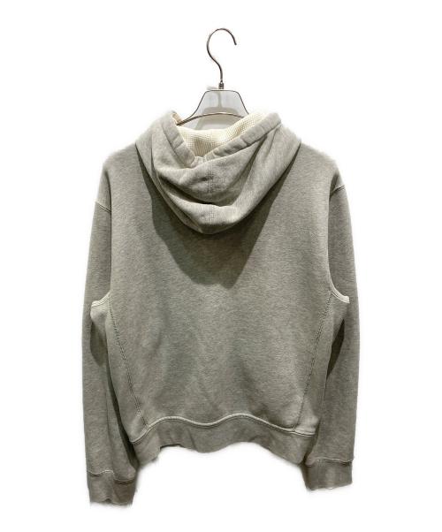 POLO RALPH LAUREN（ポロ・ラルフローレン）POLO RALPH LAUREN (ポロ・ラルフローレン) ポロ刺繍裏サーマルジップパーカー グレー サイズ:Ｍの古着・服飾アイテム