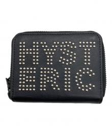 Hysteric Glamour（ヒステリックグラマー）の古着「ロゴスタッズ ラウンドジップミニウォレット」｜ブラック