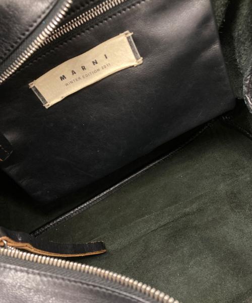 MARNI（マルニ）MARNI (マルニ) レザーバッグ ブラックの古着・服飾アイテム
