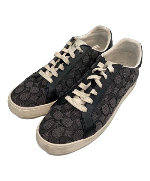 COACH（コーチ）COACH (コーチ) クリップ ロー トップ スニーカー ブラック サイズ:US9Dの古着・服飾アイテム