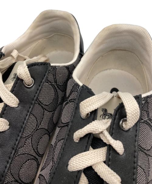 COACH（コーチ）COACH (コーチ) クリップ ロー トップ スニーカー ブラック サイズ:US9Dの古着・服飾アイテム