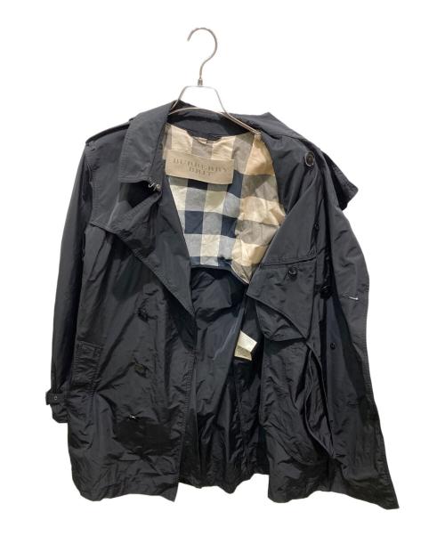 BURBERRY BRIT（バーバリーブリット）BURBERRY BRIT (バーバリーブリット) ベルテッドトレンチコート ブラック サイズ:Ｌの古着・服飾アイテム