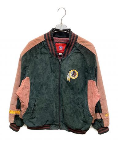 中古・古着通販】NFL (エヌエフエル) スウェード切替スタジャン