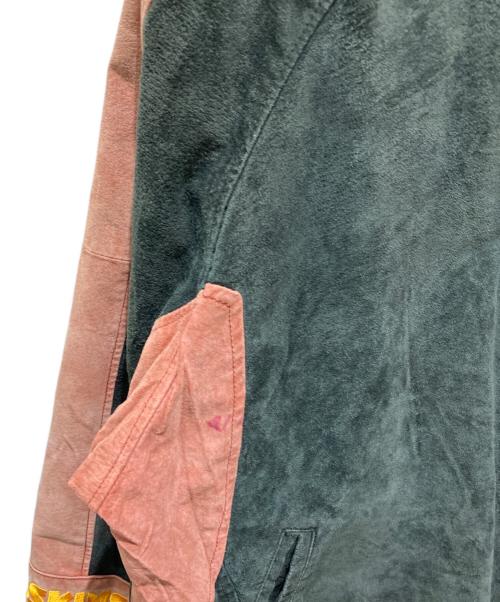 NFL（エヌエフエル）NFL (エヌエフエル) スウェード切替スタジャン グリーン サイズ:XLの古着・服飾アイテム