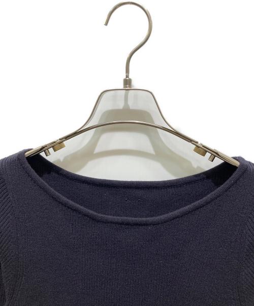 anuans（アニュアンス）anuans (アニュアンス) ボートネックイレギュラーヘムドッキングニットワンピース パープル サイズ:Ｍの古着・服飾アイテム