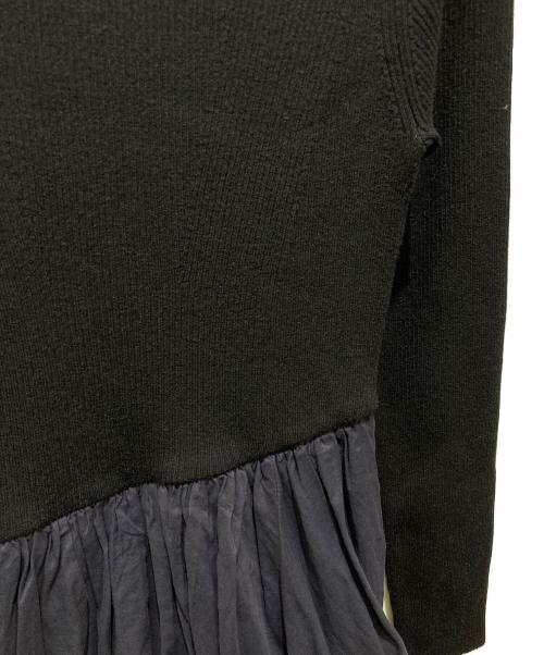 anuans（アニュアンス）anuans (アニュアンス) ボートネックイレギュラーヘムドッキングニットワンピース パープル サイズ:Ｍの古着・服飾アイテム