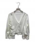 HER LIP TOハーリップトゥ）の古着「UV Knit Dress Cardigan」｜ホワイト