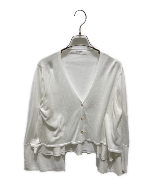 HER LIP TO（ハーリップトゥ）HER LIP TO (ハーリップトゥ) UV Knit Dress Cardigan ホワイト サイズ:Ｍの古着・服飾アイテム