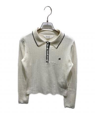 中古・古着通販】HER LIP TO (ハーリップトゥ) Pique Polo Knit Top