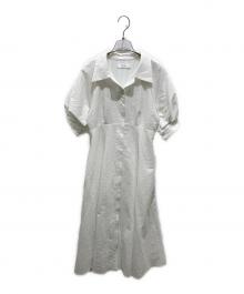 HER LIP TO（ハーリップトゥ）の古着「Vienna Volume Sleeve Shirt Dress」｜ホワイト