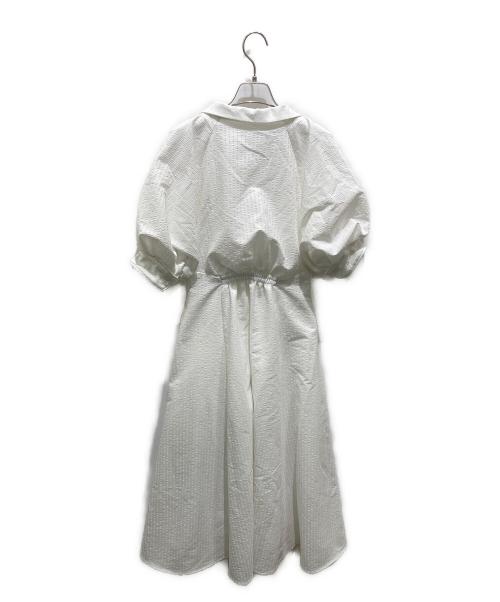HER LIP TO（ハーリップトゥ）HER LIP TO (ハーリップトゥ) Vienna Volume Sleeve Shirt Dress ホワイト サイズ:Ｍの古着・服飾アイテム