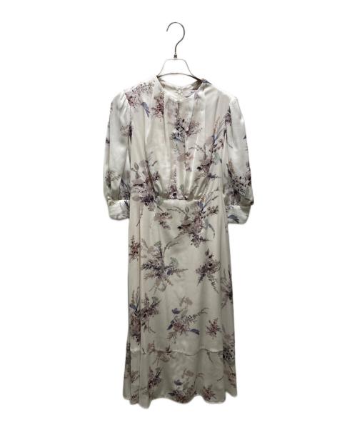 HER LIP TO（ハーリップトゥ）HER LIP TO (ハーリップトゥ) French Bouquet Puff Sleeve Dress ベージュ サイズ:Ｍの古着・服飾アイテム