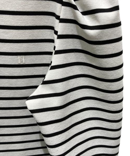 HER LIP TO（ハーリップトゥ）HER LIP TO (ハーリップトゥ) Tuck Sleeve French Stripe Top ホワイト サイズ:Ｆの古着・服飾アイテム