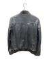 AKM (エーケーエム) ラムレザーシングルライダースジャケット グレー サイズ:XL：17000円