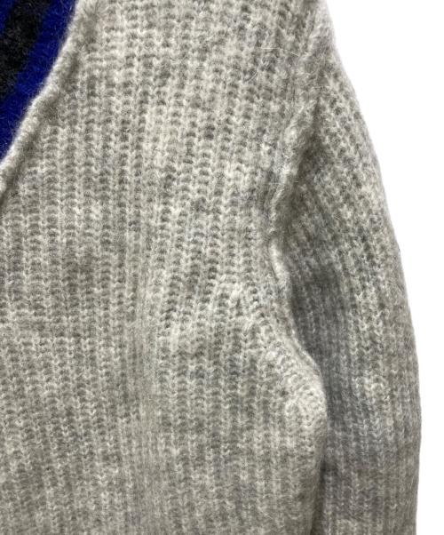 stussy（ステューシー）stussy (ステューシー) Mohair Tennis sweater グレー サイズ:Ｍの古着・服飾アイテム
